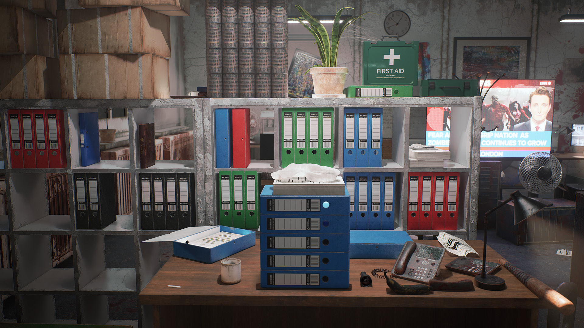post apocalyptic office